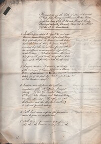 Document - CONNELLY, TATCHELL, DUNLOP COLLECTION: LEGAL PAPERS, 1871