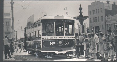 Photograph - WES HARRY COLLECTION: TOURIST TRAM OPENING, December 1972