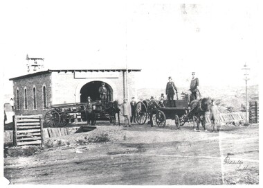 Photograph - WES HARRY COLLECTION: FIRE BRIGADE DEPOT, 1860's