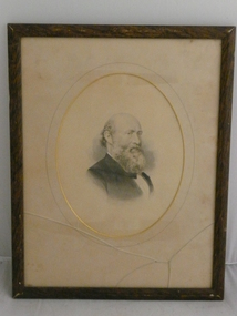 Drawing - COHN BROTHERS COLLECTION: ETCHING OF MORITZ COHN, 1878