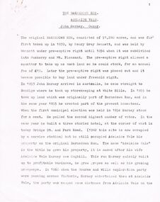 Document - BARNADOWN RUN: SHORT PAPER JOHN HARNEY