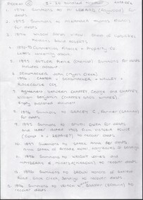 Document - CONNELLY, TATCHELL, DUNLOP COLLECTION: LEGAL PAPERS, 1894 - 1903