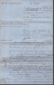 Document - CONNELLY, TATCHELL, DUNLOP COLLECTION: LEGAL PAPERS, 1878 1889