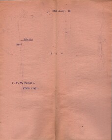 Document - CONNELLY, TATCHELL, DUNLOP COLLECTION: LEGAL PAPERS