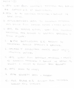 Document - CONNELLY, TATCHELL, DUNLOP COLLECTION: LEGAL PAPERS, 1893 to 1910