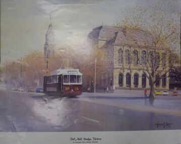 Painting - PALL MALL, BENDIGO PRINT, 1991