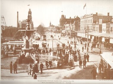 Photograph - ALEXANDRA FOUNTAIN CHARING CROSS, 1904