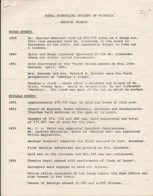 Document - NOTED EVENTS, c1970