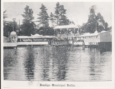 Photograph - WES HARRY COLLECTION: BENDIGO MUNICIPAL BATHS, 1914