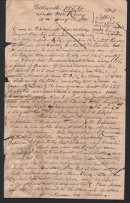 Document - MCCOLL, RANKIN AND STANISTREET COLLECTION: OLD NOTES OF THE LATE ALEXANDER RANKIN OF POONCAIRA RE EUREKA STOCKADE BALLARAT 1854, 1901