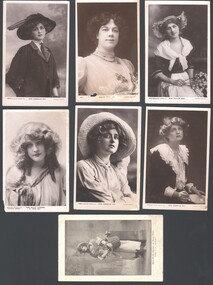 Postcard - WES HARRY COLLECTION: 7 POSTCARDS, 1906 - 08