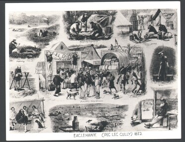 Photograph - WES HARRY COLLECTION: PEG - LEG GULLY, Original from 1852
