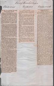 Newspaper - HARRY BIGGS COLLECTION: BENDIGO BENEVOLENT ASYLUM, 12/4/78 to 22/4/1899