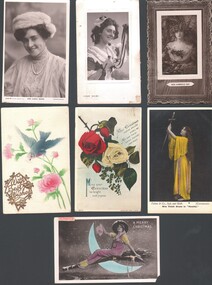 Postcard - WES HARRY COLLECTION: 7 POSTCARDS, 1908