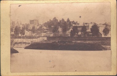 Photograph - WES HARRY COLLECTION: UPPER RESERVE DAM/KNIPES CASTLE, 1870's