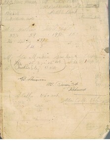 Document - GEORGE MEAKIN COLLECTION: TAILOR'S MEASUREMENT AND ORDER BOOK, Dec 1907 to July 1909