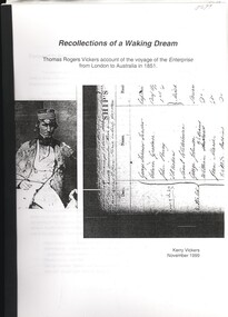 Book - RECOLLECTIONS OF A WAKING DREAM, 1999