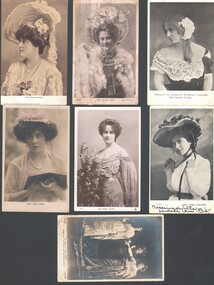 Postcard - WES HARRY COLLECTION: 7 POSTCARDS (ACTRESSES), C. 1907