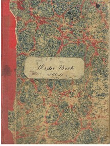 Document - GEORGE MEAKIN COLLECTION: TAILOR'S ORDER AND MEASUREMENT BOOK, 1904