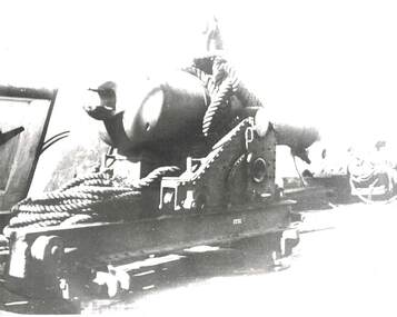 Photograph - HARRY BIGGS COLLECTION: CANNON, HMS NELSON