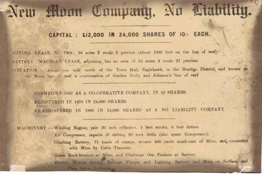 Document - NEW MOON COMPANY, 1950's