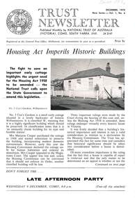 Magazine - HARRY BIGGS COLLECTION: TRUST NEWSLETTER, Dec. 1970