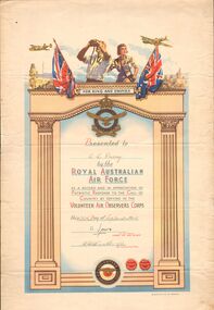 Document - RAAF CERTIFICATE - DANIEL LESLIE PARRY, 1945