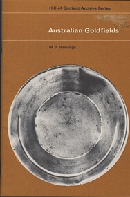 Book - HARRY BIGGS COLLECTION: AUSTRALIAN GOLDFIELDS, 1966