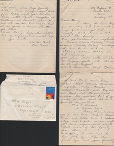 Document - HARRY BIGGS COLLECTION:  LETTER TO HARRY BIGGS FROM, Tuesday 15th