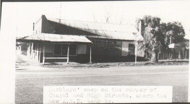 Photograph - HARRY BIGGS COLLECTION: BARKLAYS' SHOP