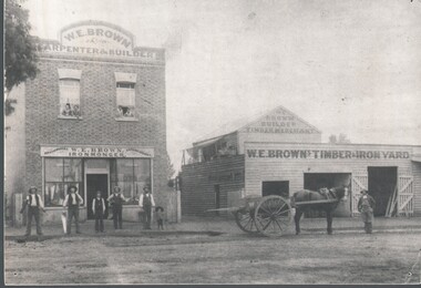 Photograph - HARRY BIGGS COLLECTION: W E BROWN CARPENTER, BUILDER, IRONMONGER
