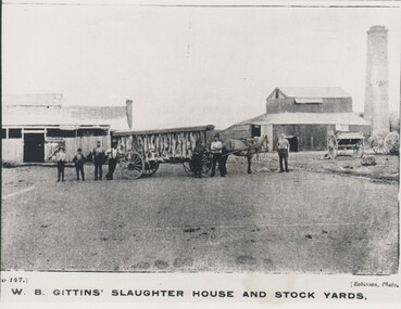 Photograph - HARRY BIGGS COLLECTION: W.B GITTENS SLAUGHTER HOUSE, C. 1900