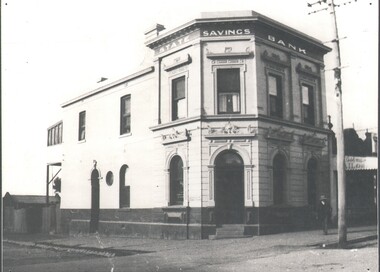 Photograph - HARRY BIGGS COLLECTION: STATE SAVINGS BANK EAGLEHAWK