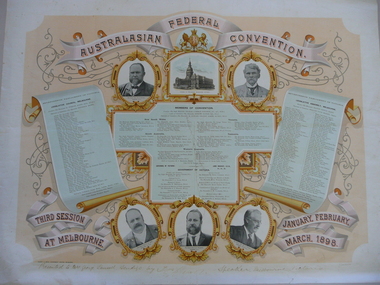 Document - AUSTRALASIAN FEDERAL CONVENTION CERTIFICATE, 1898