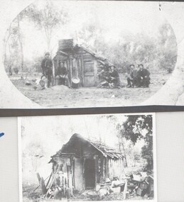 Photograph - HARRY BIGGS COLLECTION: SLAB HUTS IN THE WHIPSTICK