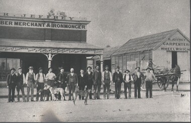 Photograph - HARRY BIGGS COLLECTION: R JEFFERY STORE & GROUP PHOTO