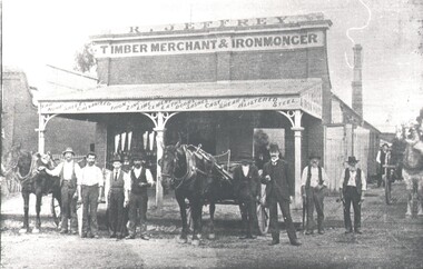 Photograph - HARRY BIGGS COLLECTION:  R JEFFERY TIMBER MERCHANT & IRONMONGER