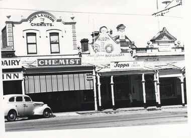 Photograph - HARRY BIGGS COLLECTION: SHOPS IN HIGH ST EAGLEHAWK