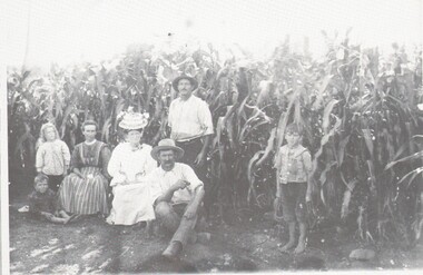 Photograph - HARRY BIGGS COLLECTION: GROUP IN CORNFIELD