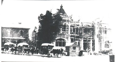 Photograph - HARRY BIGGS COLLECTION: EAGLEHAWK TOWN HALL, c1860's (late)