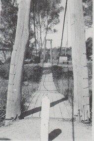 Photograph - HARRY BIGGS COLLECTION: SUSPENSION BRIDGE