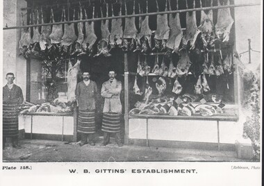 Photograph - HARRY BIGGS COLLECTION: W B GITTINS' ESTABLISHMENT