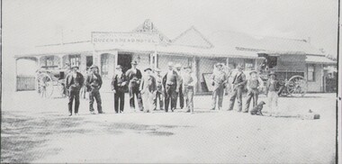Photograph - HARRY BIGGS COLLECTION: QUEENS HEAD HOTEL,LOCKWOOD, C1905