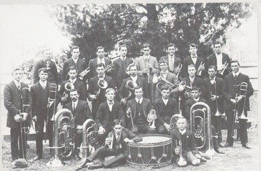 Photograph - HARRY BIGGS COLLECTION: KANGAROO FLAT BRASS BAND