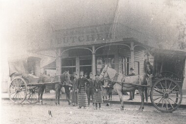 Photograph - HARRY BIGGS COLLECTION:  BUTCHER SHOP