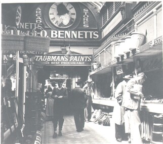 Photograph - HARRY BIGGS COLLECTION:  BENNETTS ARCADE