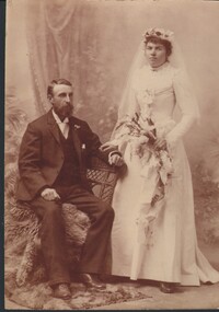 Photograph - HARRY BIGGS COLLECTION: WEDDING COUPLE