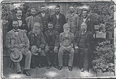 Photograph - HARRY BIGGS COLLECTION:GROUP OF MEN