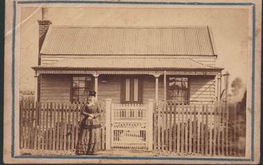 Photograph - HARRY BIGGS COLLECTION: LADY AND COTTAGE