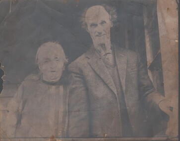 Photograph - HARRY BIGGS COLLECTION: ELDERLY COUPLE